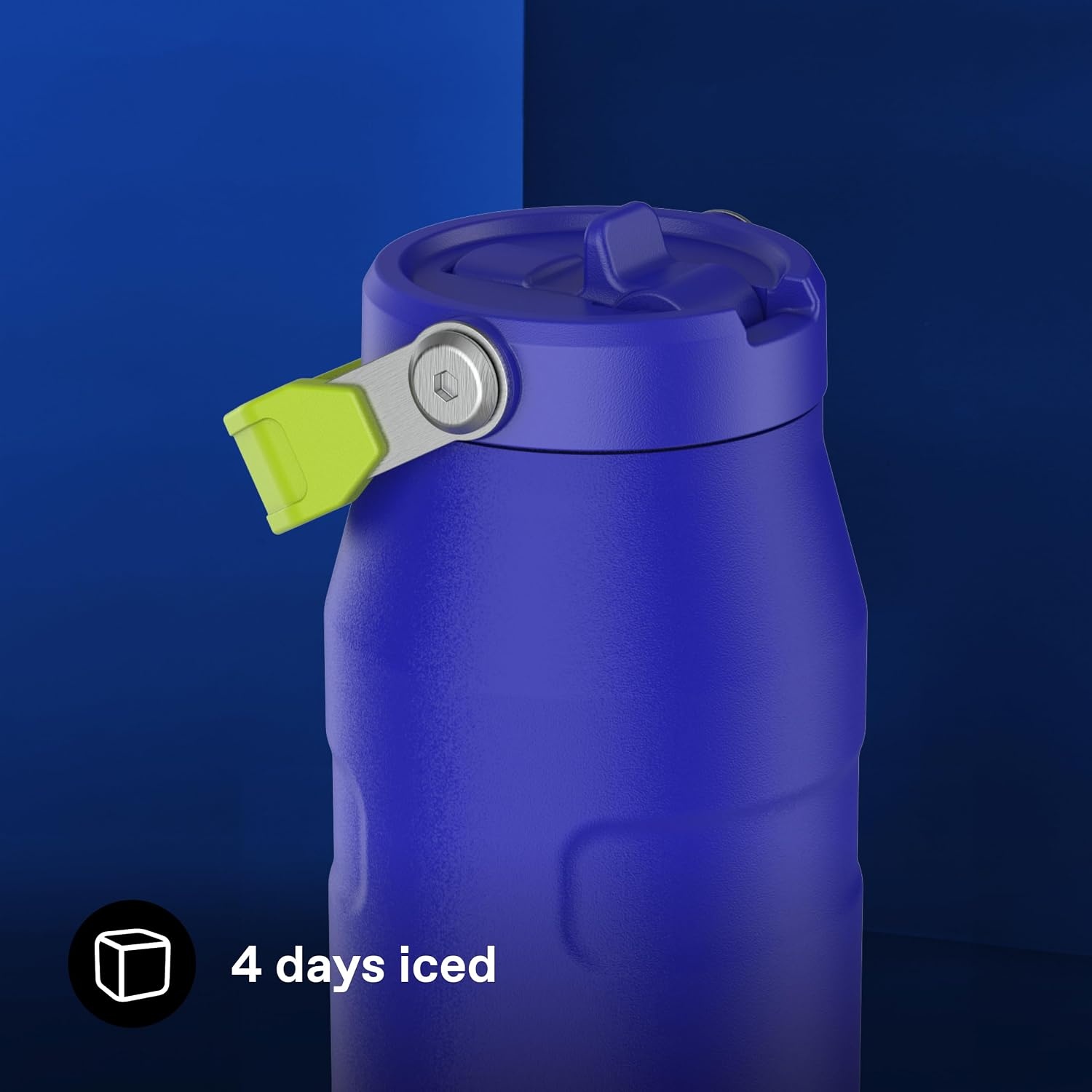 image:imageStanley IceFlow Flip Straw 20 Water Bottle 36 OZ BuiltIn Straw with Larger Opening Lightweight amp LeakResistant Insulated Stainless Steel BPAFree Tigerlily PlumCobalt Chartreuse