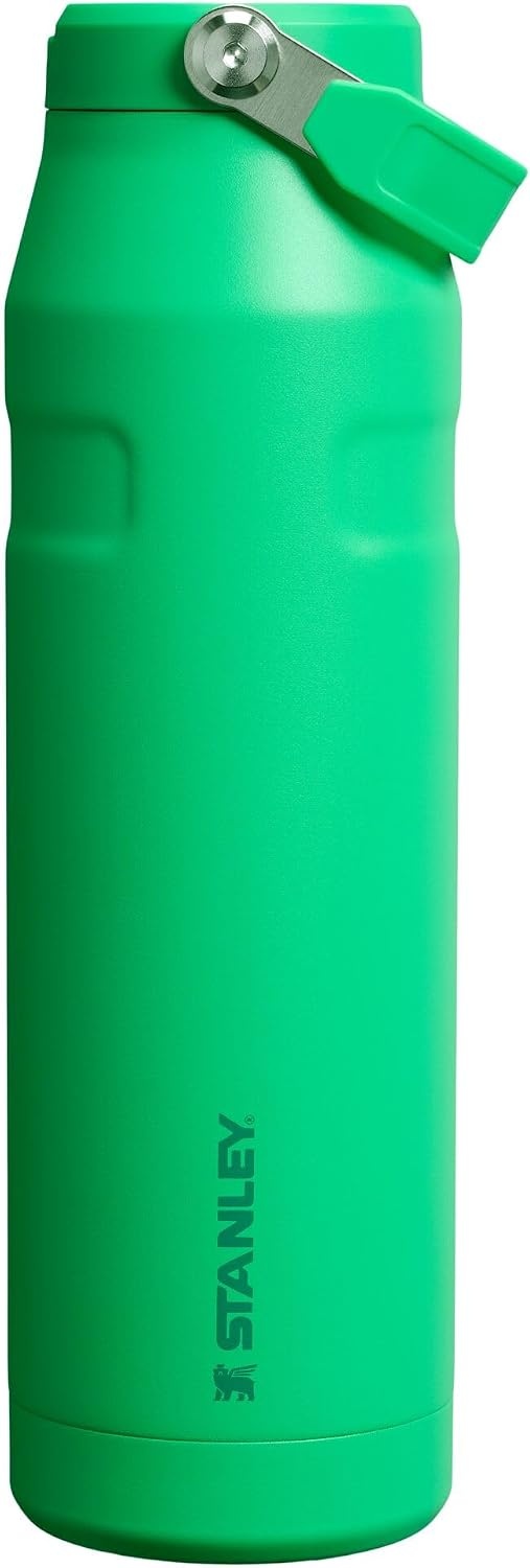 image:imageStanley IceFlow Flip Straw 20 Water Bottle 36 OZ BuiltIn Straw with Larger Opening Lightweight amp LeakResistant Insulated Stainless Steel BPAFree Tigerlily PlumMeadow