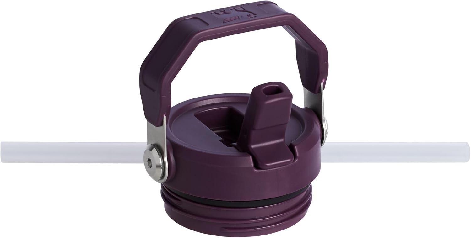 image:imageStanley IceFlow Flip Straw 20 Water Bottle 36 OZ BuiltIn Straw with Larger Opening Lightweight amp LeakResistant Insulated Stainless Steel BPAFree Tigerlily PlumPlum
