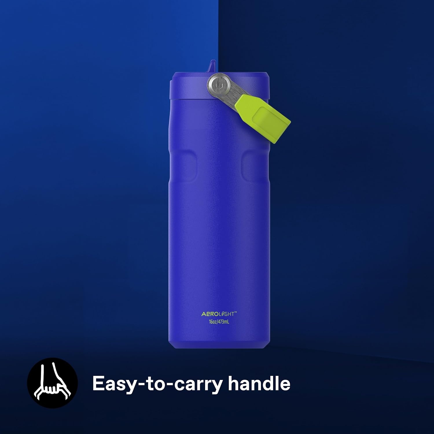 image:imageStanley IceFlow Flip Straw 20 Water Bottle 36 OZ BuiltIn Straw with Larger Opening Lightweight amp LeakResistant Insulated Stainless Steel BPAFree Tigerlily PlumCobalt Chartreuse