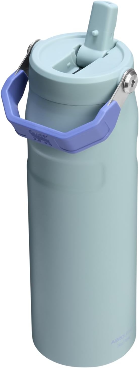 image:imageStanley IceFlow Flip Straw 20 Water Bottle 36 OZ BuiltIn Straw with Larger Opening Lightweight amp LeakResistant Insulated Stainless Steel BPAFree Tigerlily PlumExclusive Blue Cactus