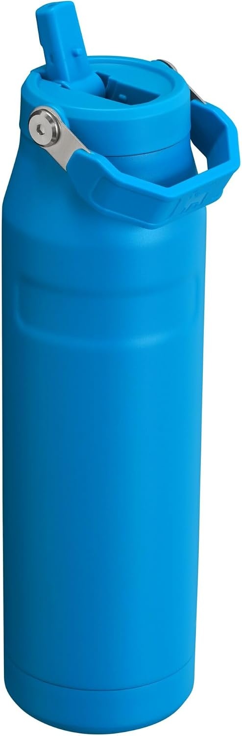 image:imageStanley IceFlow Flip Straw 20 Water Bottle 36 OZ BuiltIn Straw with Larger Opening Lightweight amp LeakResistant Insulated Stainless Steel BPAFree Tigerlily PlumAzure