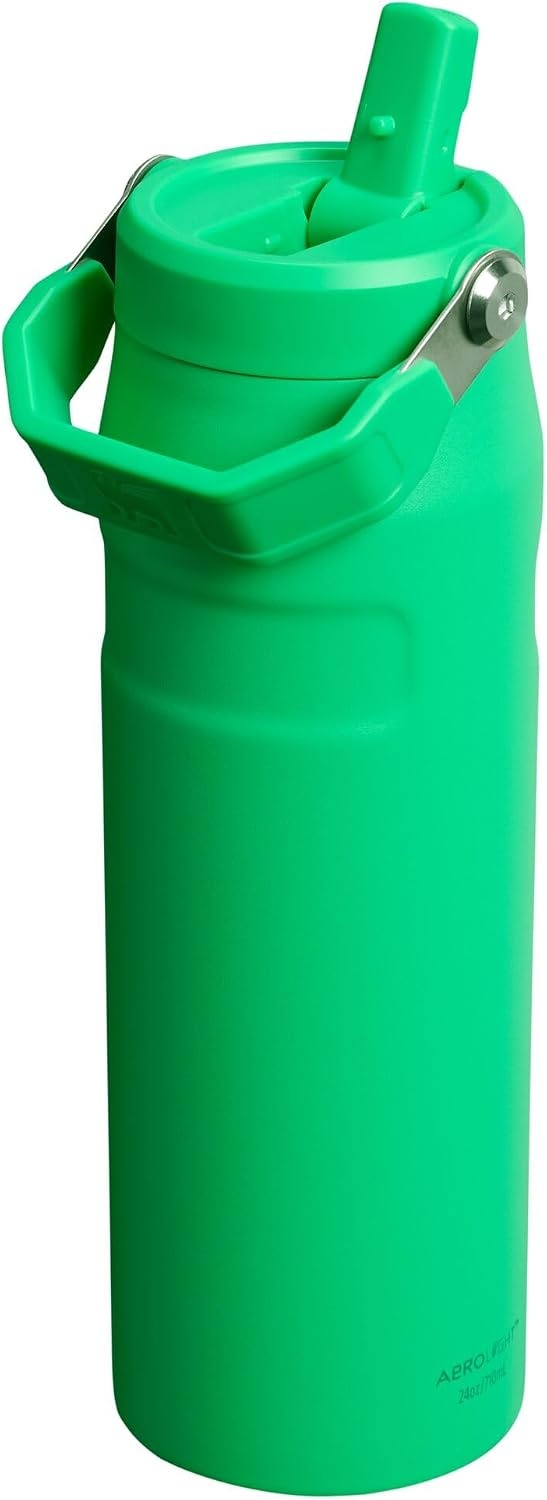 image:imageStanley IceFlow Flip Straw 20 Water Bottle 36 OZ BuiltIn Straw with Larger Opening Lightweight amp LeakResistant Insulated Stainless Steel BPAFree Tigerlily PlumMeadow