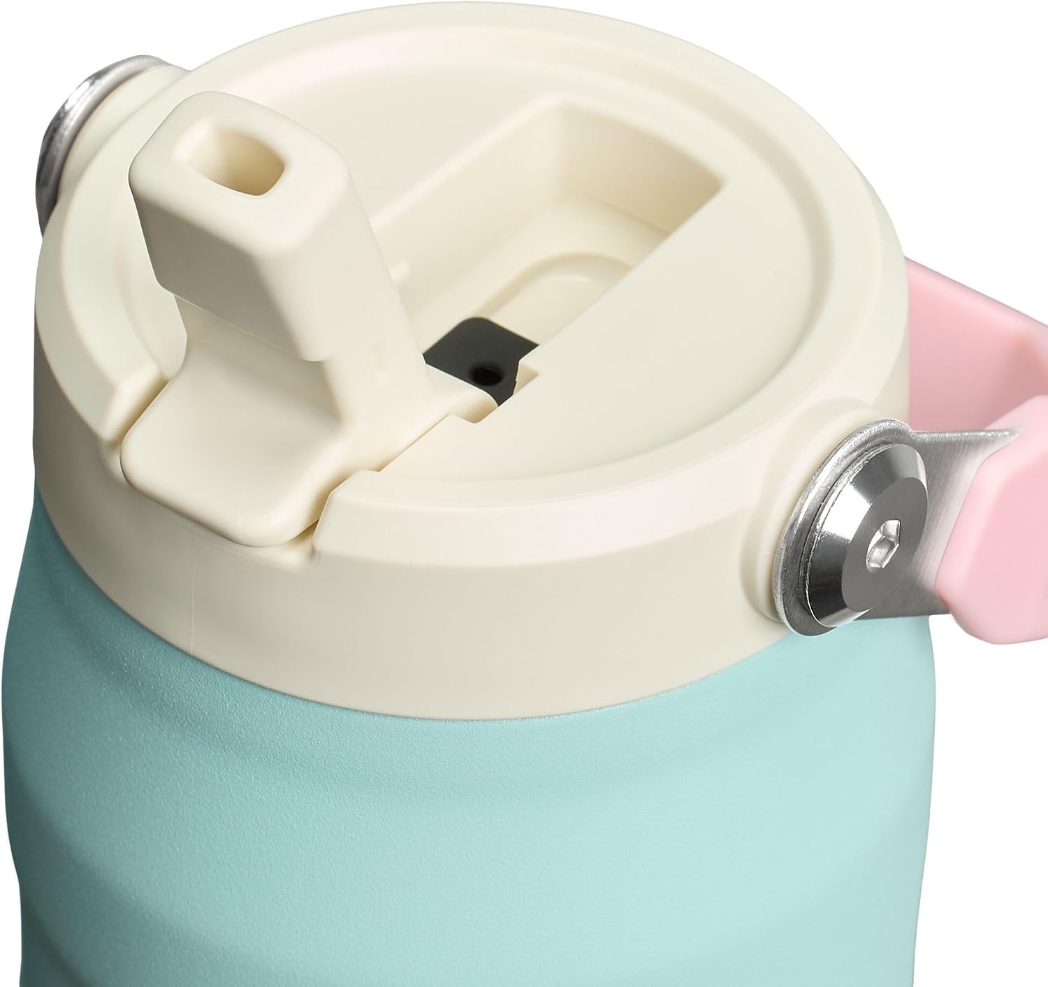 image:imageStanley IceFlow Flip Straw 20 Water Bottle 36 OZ BuiltIn Straw with Larger Opening Lightweight amp LeakResistant Insulated Stainless Steel BPAFree Tigerlily PlumPoolside