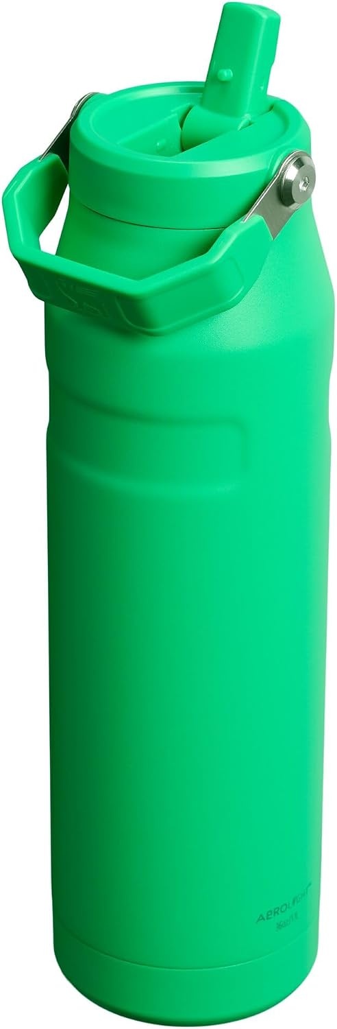 image:imageStanley IceFlow Flip Straw 20 Water Bottle 36 OZ BuiltIn Straw with Larger Opening Lightweight amp LeakResistant Insulated Stainless Steel BPAFree Tigerlily PlumMeadow