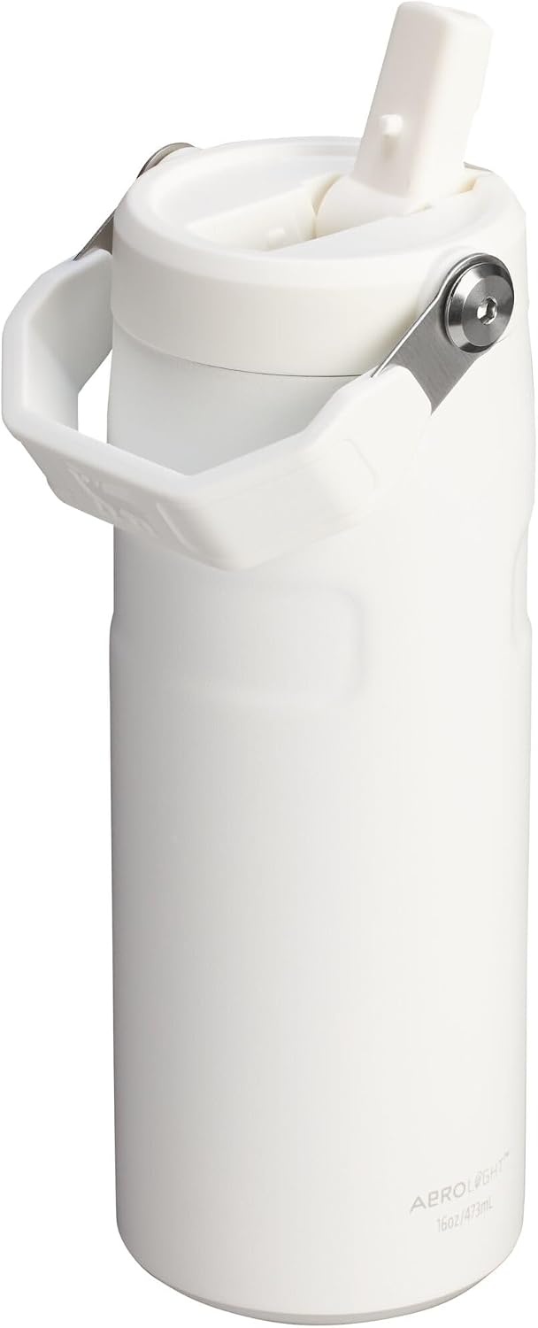 image:imageStanley IceFlow Flip Straw 20 Water Bottle 36 OZ BuiltIn Straw with Larger Opening Lightweight amp LeakResistant Insulated Stainless Steel BPAFree Tigerlily PlumFrost