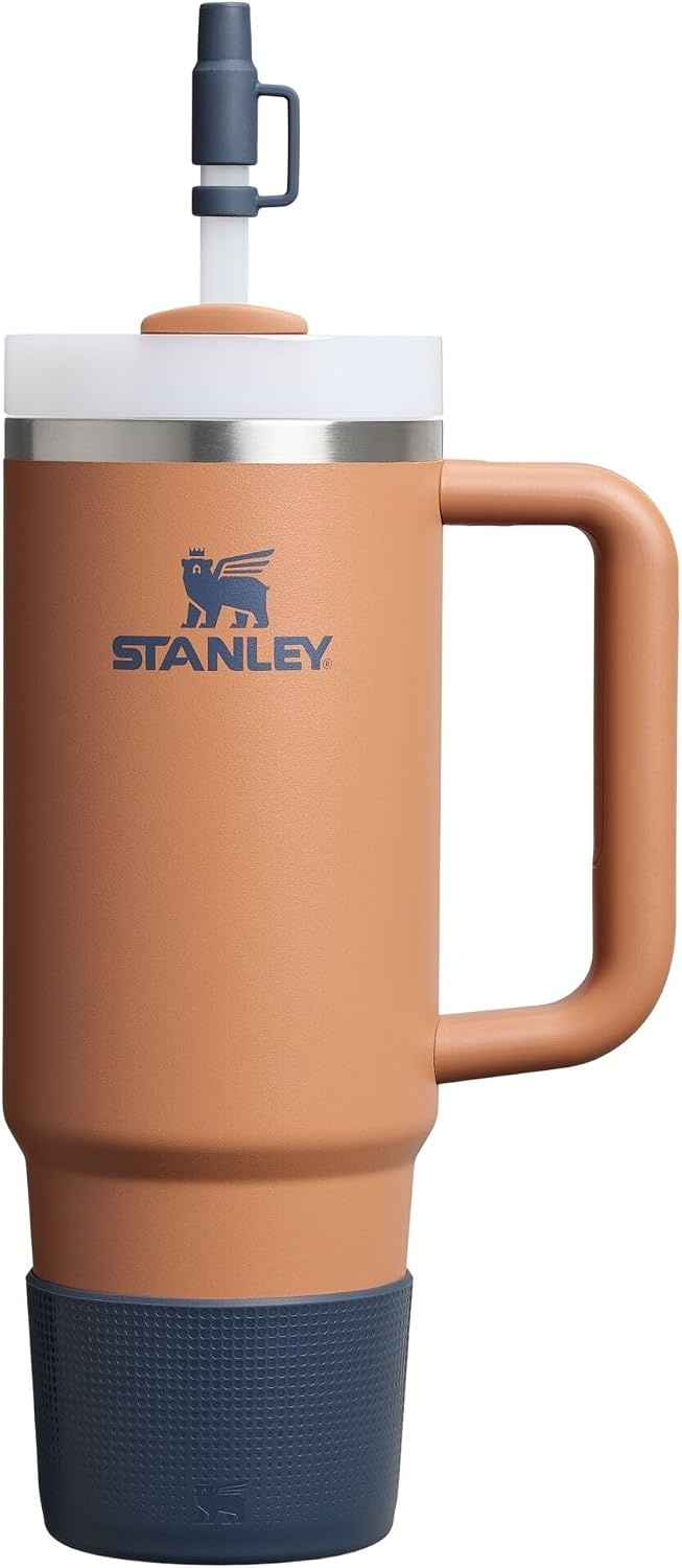 image:imageStanley Quencher Boot and Straw Cover Cap AntiSlip Silicone Protector for Tumbler with Handle Accessory Set for Stainless Steel Drinking Cup BPAFreeTwilight