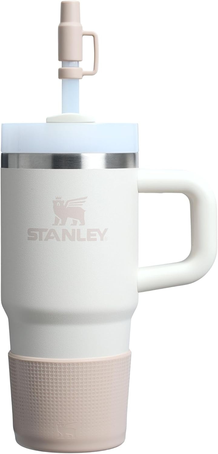 image:imageStanley Quencher Boot and Straw Cover Cap AntiSlip Silicone Protector for Tumbler with Handle Accessory Set for Stainless Steel Drinking Cup BPAFreeSand
