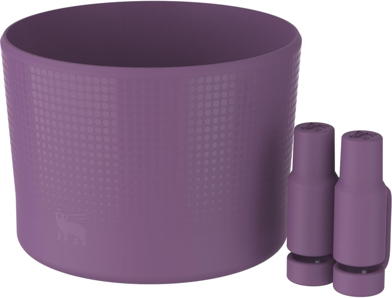 image:imageStanley Quencher Boot and Straw Cover Cap AntiSlip Silicone Protector for Tumbler with Handle Accessory Set for Stainless Steel Drinking Cup BPAFreeDark Lilac