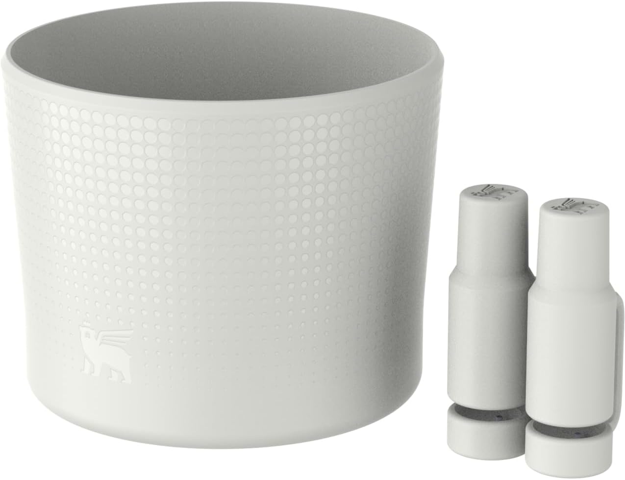 image:imageStanley Quencher Boot and Straw Cover Cap AntiSlip Silicone Protector for Tumbler with Handle Accessory Set for Stainless Steel Drinking Cup BPAFreePale Stone