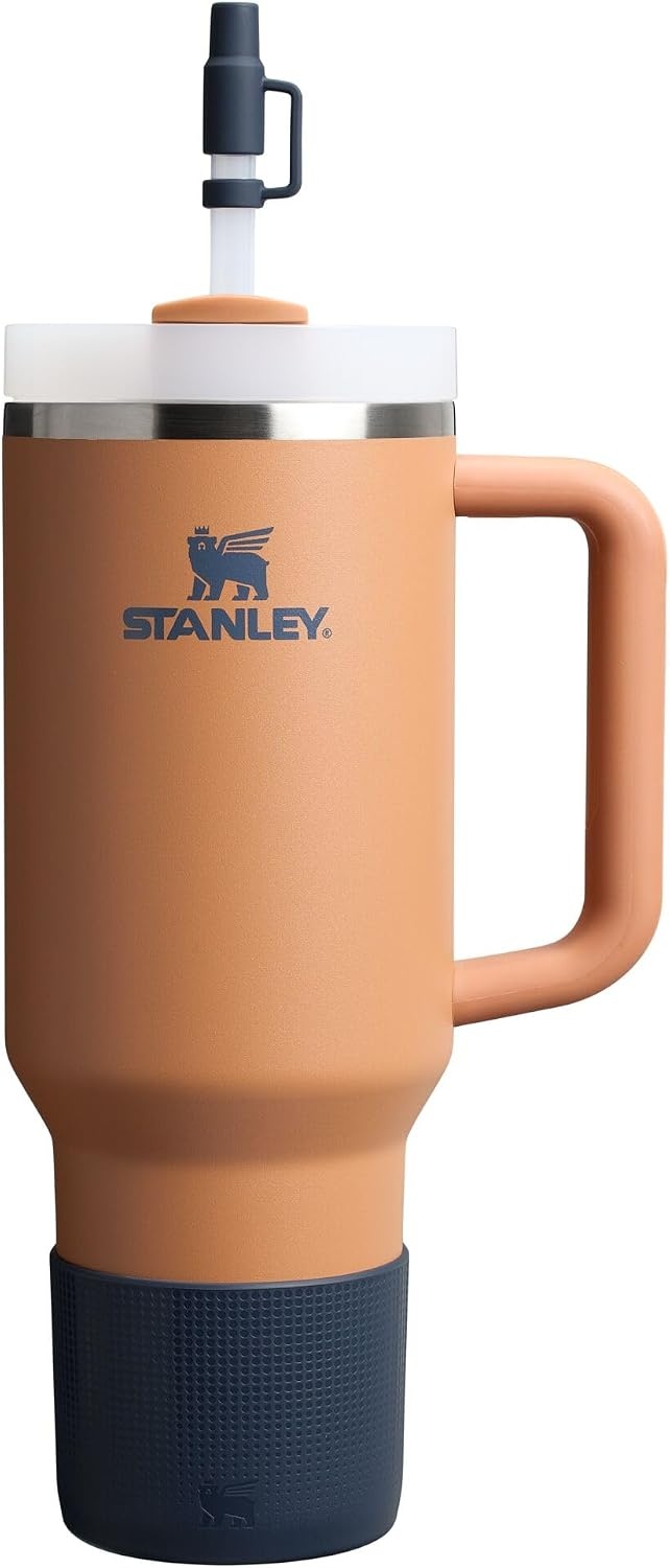 image:imageStanley Quencher Boot and Straw Cover Cap AntiSlip Silicone Protector for Tumbler with Handle Accessory Set for Stainless Steel Drinking Cup BPAFreeTwilight