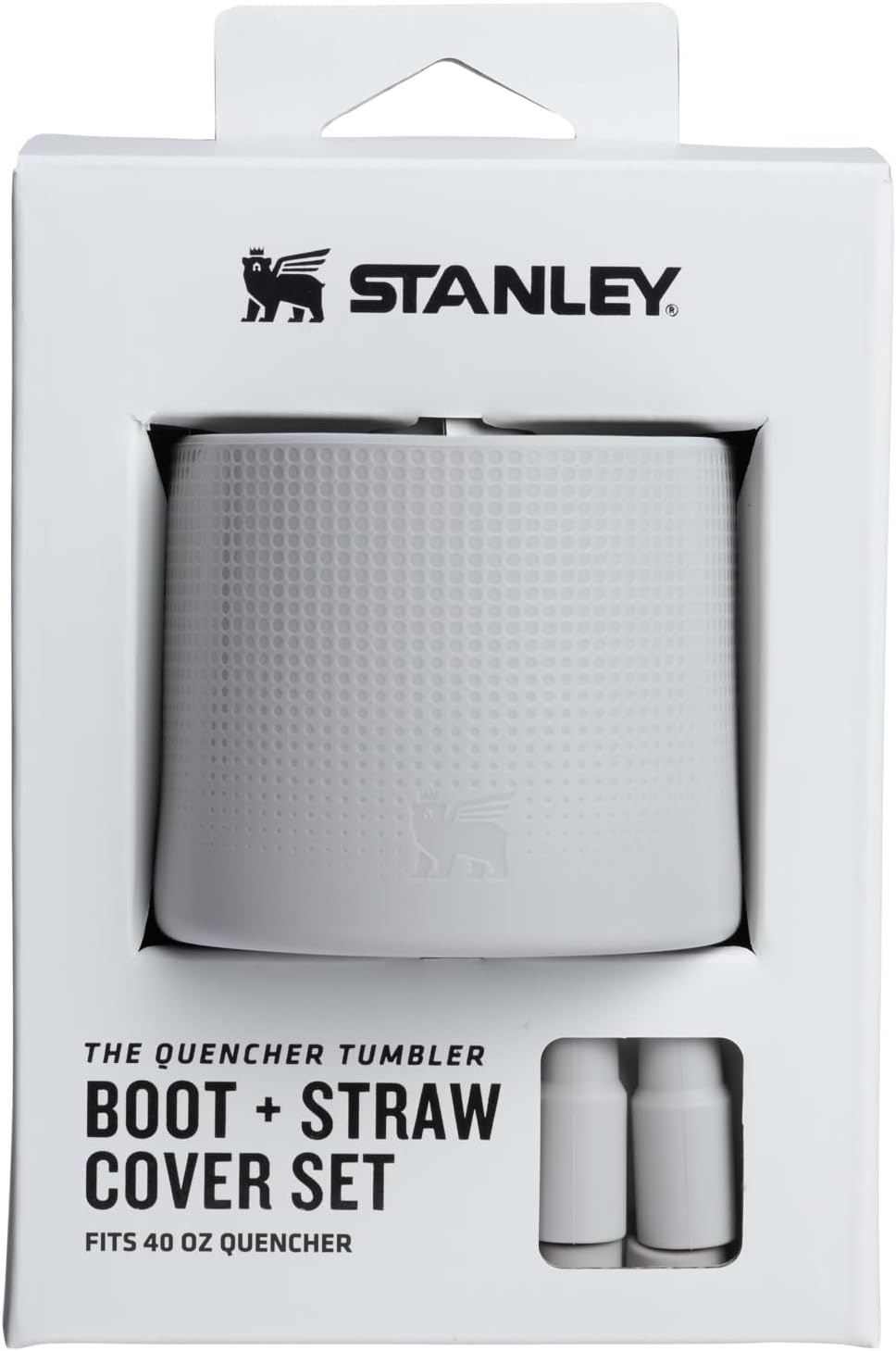 image:imageStanley Quencher Boot and Straw Cover Cap AntiSlip Silicone Protector for Tumbler with Handle Accessory Set for Stainless Steel Drinking Cup BPAFreeAsh
