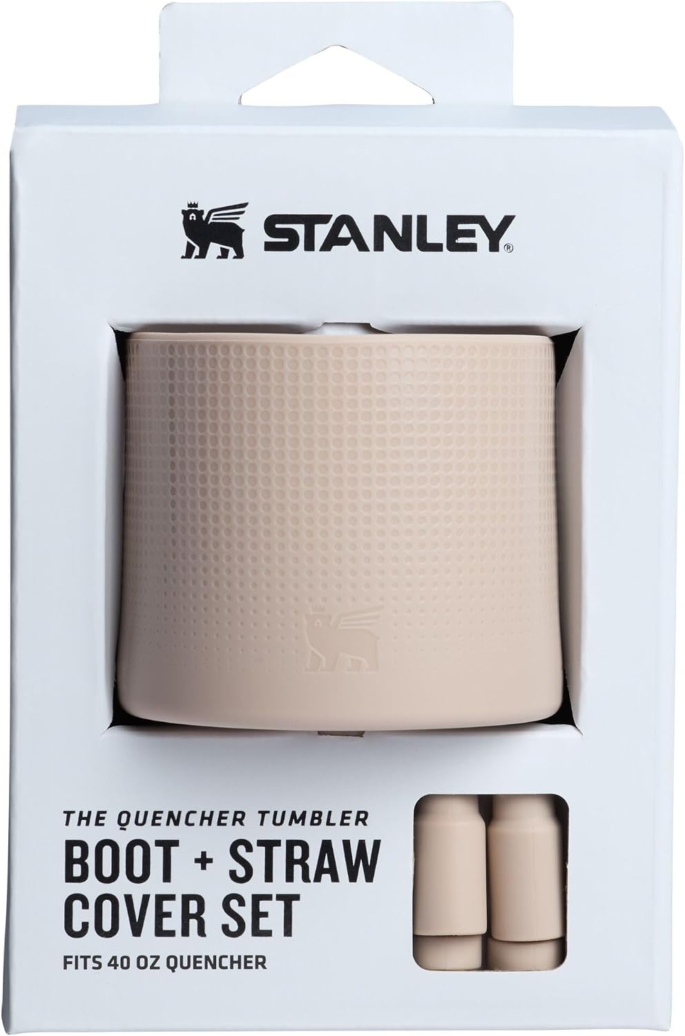 image:imageStanley Quencher Boot and Straw Cover Cap AntiSlip Silicone Protector for Tumbler with Handle Accessory Set for Stainless Steel Drinking Cup BPAFreeSand