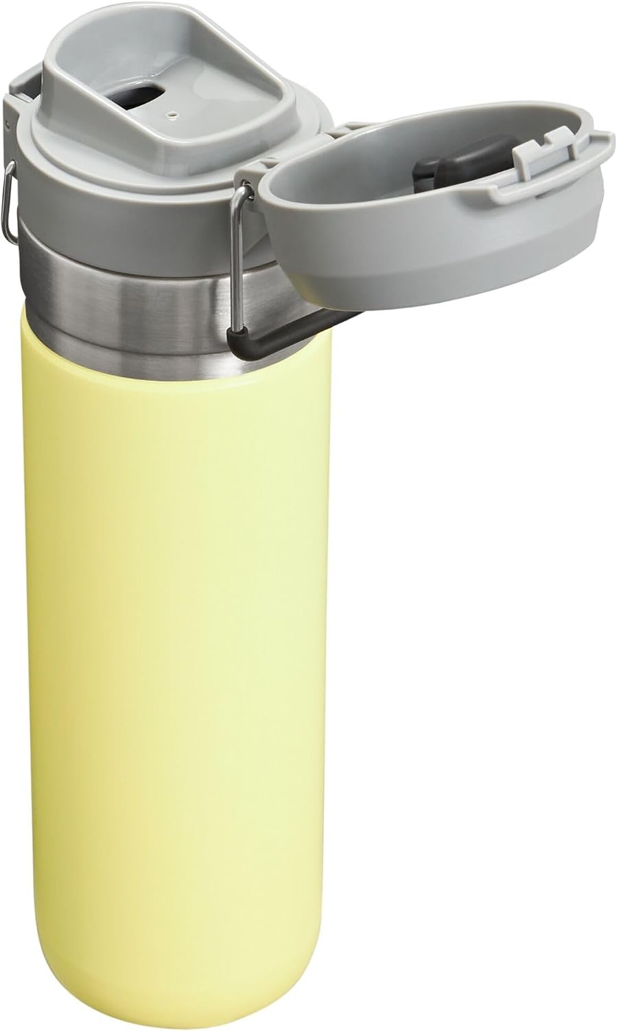 image:imageStanley Quick Flip GO Water Bottle 24 oz Push Button Lid Leakproof and Packable for Travel and Sports Insulated Stainless Steel BPAFree Black 20Pomelo