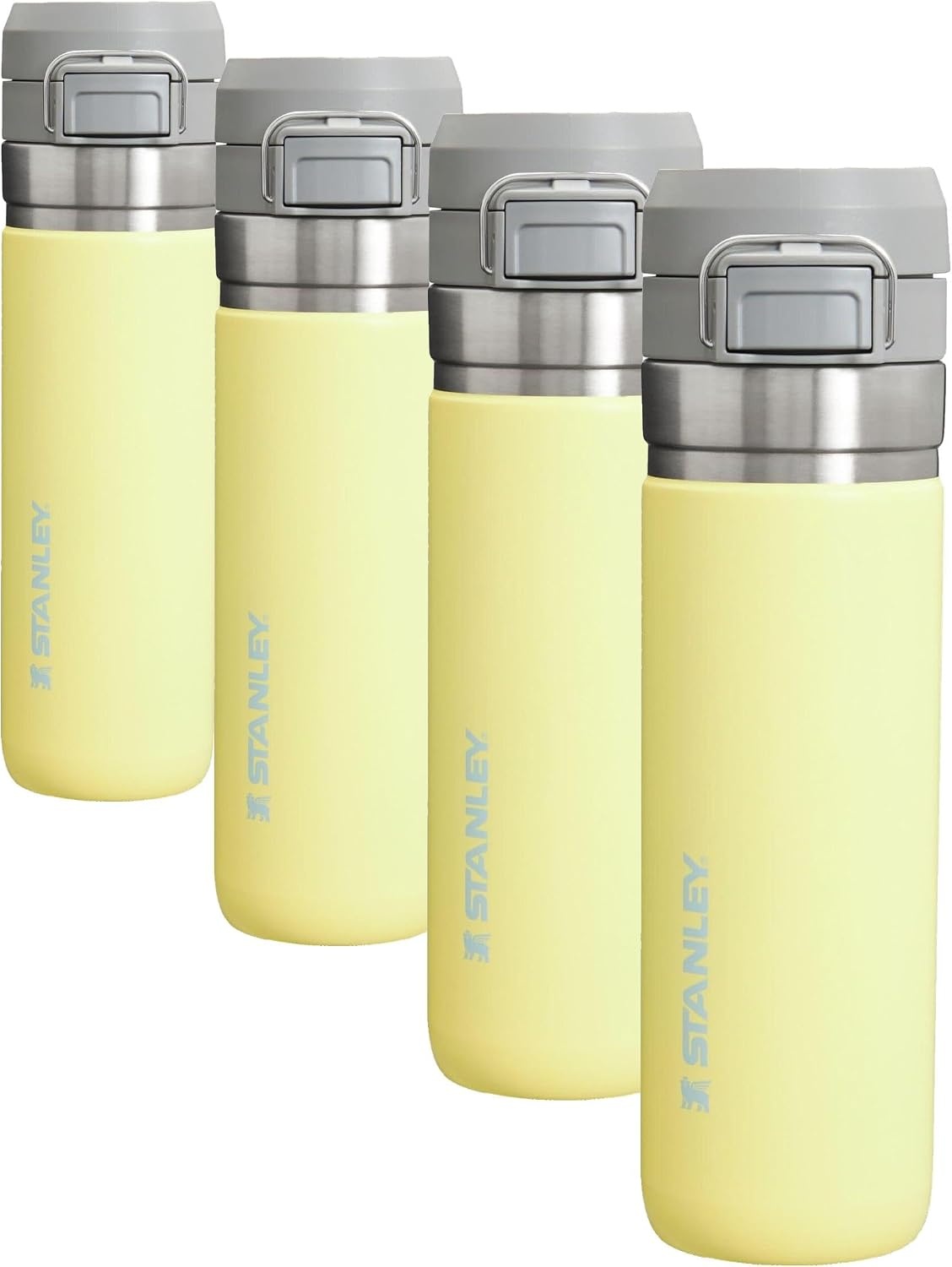 image:imageStanley Quick Flip GO Water Bottle 24 oz Push Button Lid Leakproof and Packable for Travel and Sports Insulated Stainless Steel BPAFree Black 20Pomelo