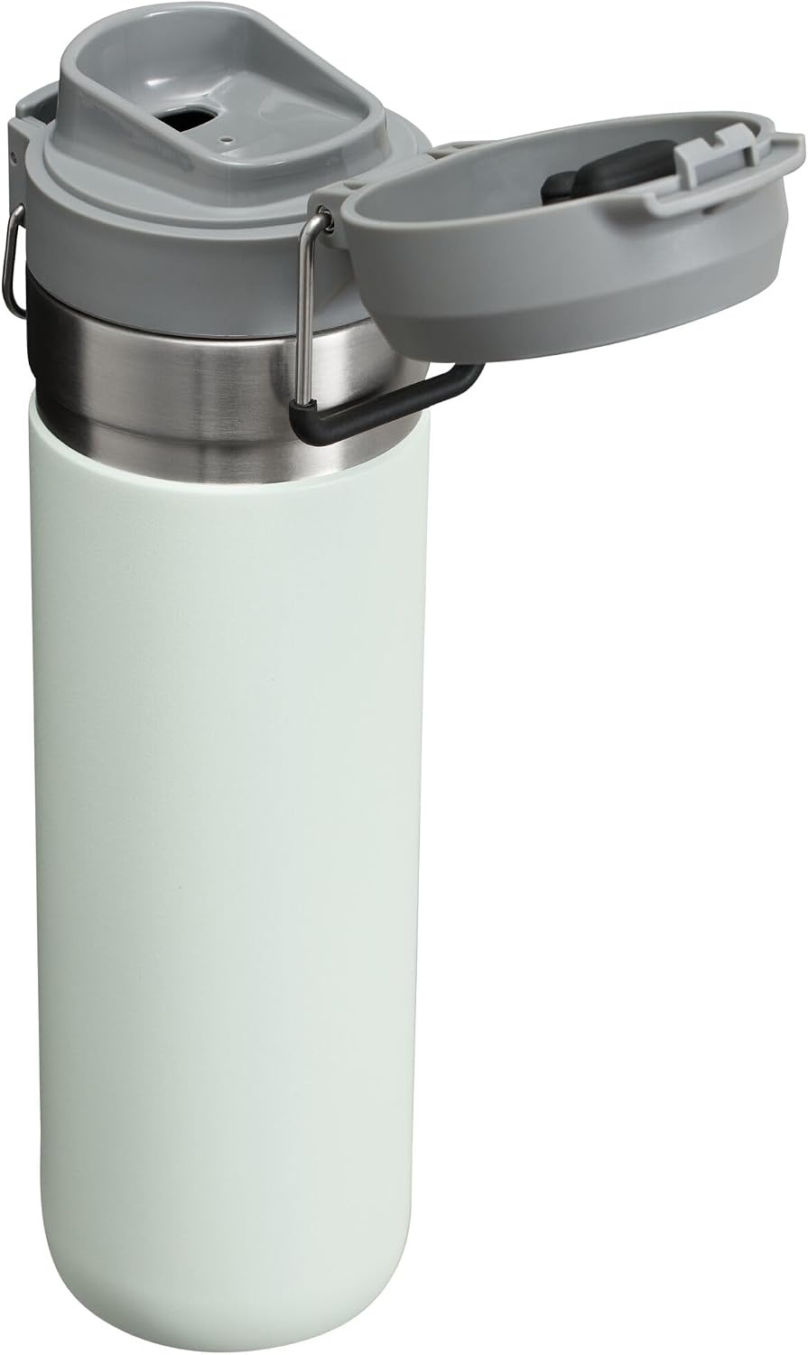 image:imageStanley Quick Flip GO Water Bottle 24 oz Push Button Lid Leakproof and Packable for Travel and Sports Insulated Stainless Steel BPAFree Mist24 Ounces Pack of 4