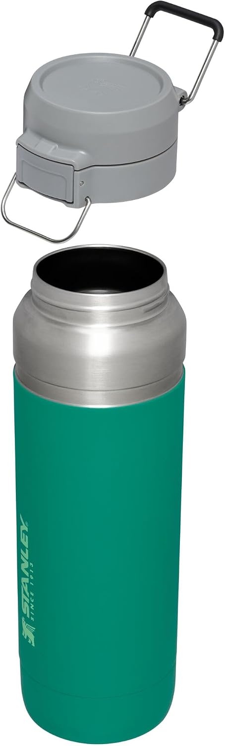 image:imageStanley Quick Flip GO Water Bottle 36 oz Push Button Lid Leakproof and Packable for Travel and Sports Insulated Stainless Steel BPAFree BlackAlpine