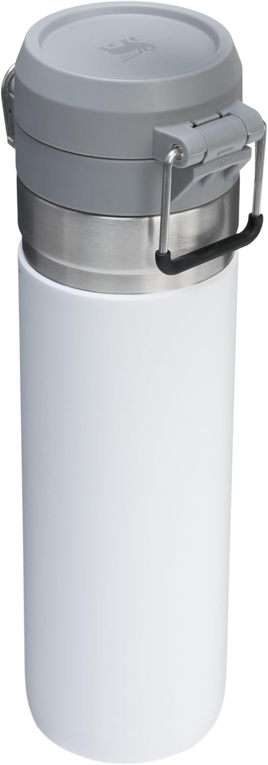image:imageStanley Quick Flip GO Water Bottle 36 oz Push Button Lid Leakproof and Packable for Travel and Sports Insulated Stainless Steel BPAFree BlackFrost