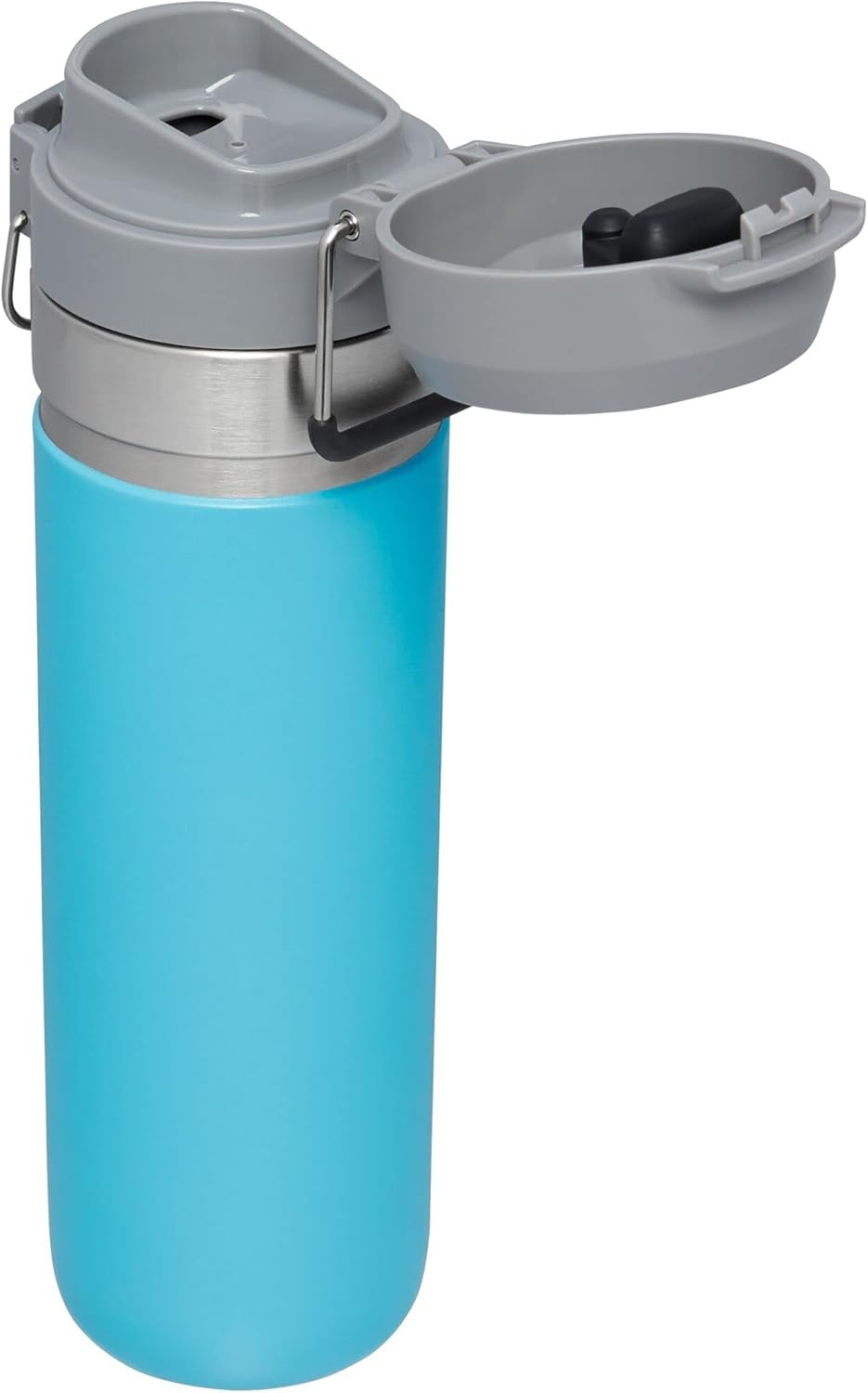 image:imageStanley Quick Flip GO Water Bottle 36 oz Push Button Lid Leakproof and Packable for Travel and Sports Insulated Stainless Steel BPAFree BlackPool
