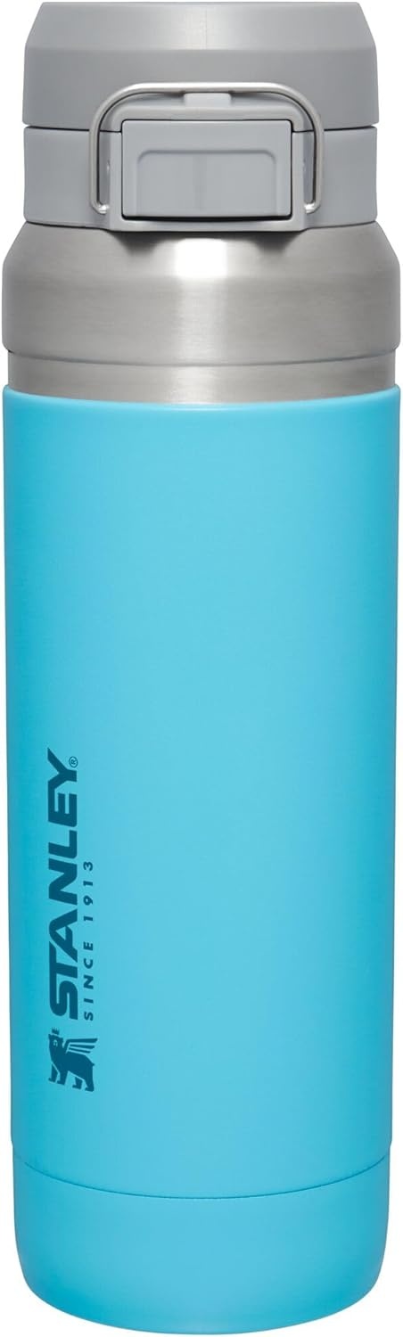 image:imageStanley Quick Flip GO Water Bottle 36 oz Push Button Lid Leakproof and Packable for Travel and Sports Insulated Stainless Steel BPAFree BlackPool