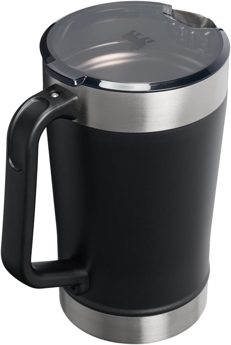 image:imageStanley StayChill Pitcher 64 oz Cold Water Beer and Drink Pitcher with Lid Large Capacity Durable Beverage Container with Handle Insulated Stainless Steel BPAFreeBlack 20