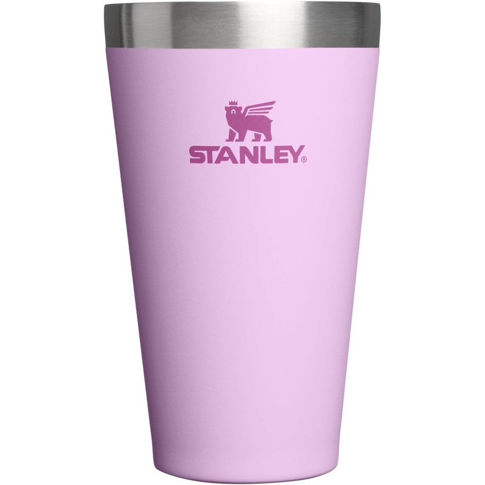 image:imageSTANLEY Adventure Stacking Beer Pint Glass Stackable Drinking Cup for Cold Beverages Dishwasher Safe Insulated Stainless Steel Tumbler BPAFreeSoft Orchid