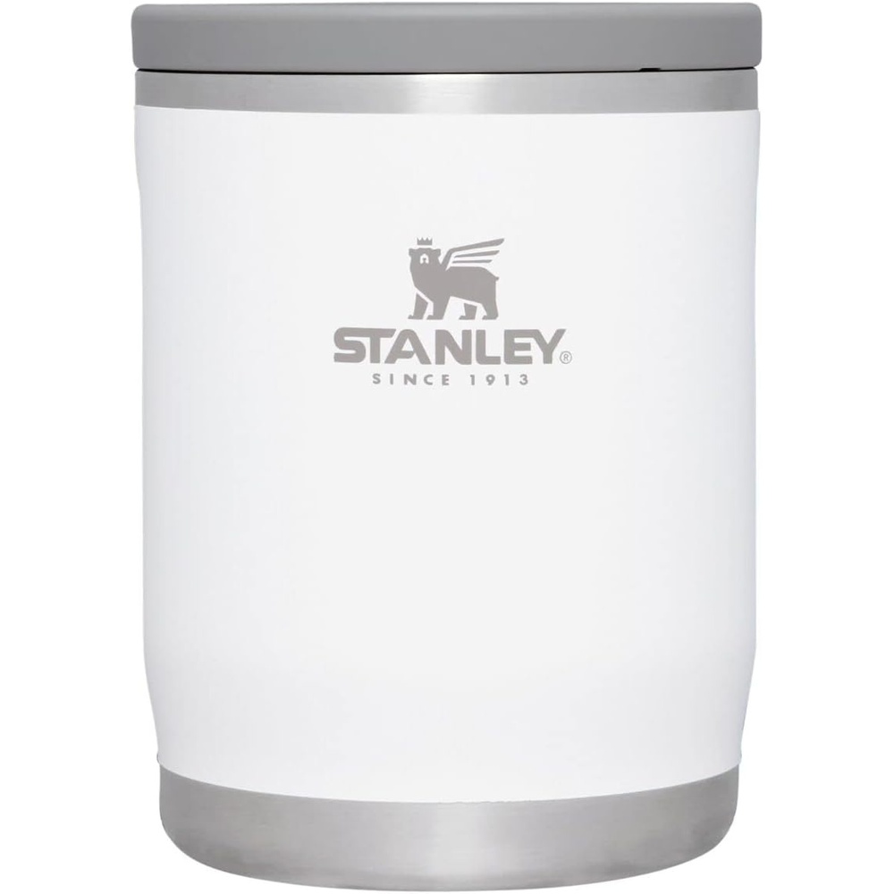 image:imageSTANLEY Adventure ToGo Food Jar and Spork 24 oz Vacuum Insulated Food Container Wide Mouth Screw On Lid Packable for Travel Stainless Steel with Leakproof Lid BPAFree Spring GreenPolar