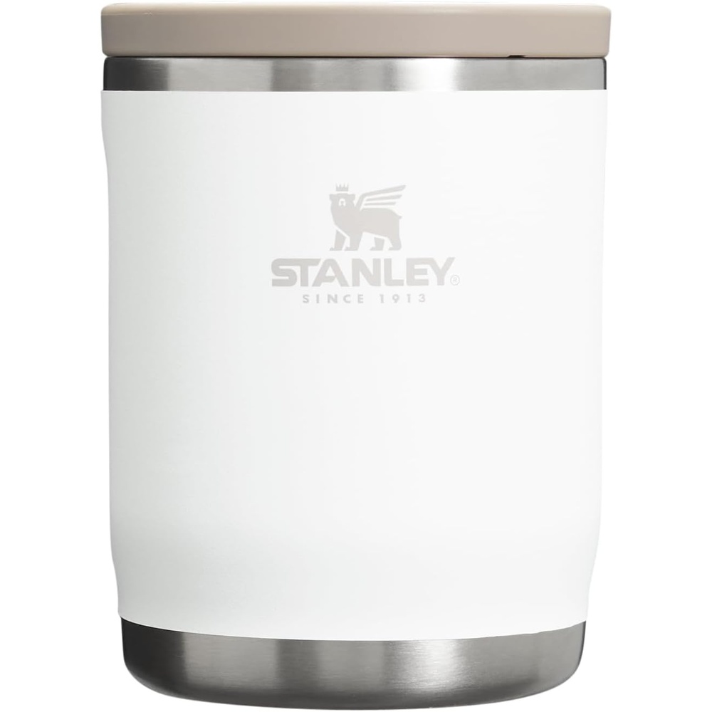 image:imageSTANLEY Adventure ToGo Food Jar and Spork 24 oz Vacuum Insulated Food Container Wide Mouth Screw On Lid Packable for Travel Stainless Steel with Leakproof Lid BPAFree Spring GreenFrost