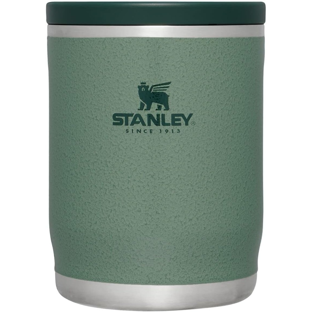 image:imageSTANLEY Adventure ToGo Food Jar and Spork 24 oz Vacuum Insulated Food Container Wide Mouth Screw On Lid Packable for Travel Stainless Steel with Leakproof Lid BPAFree Spring GreenHammertone Green