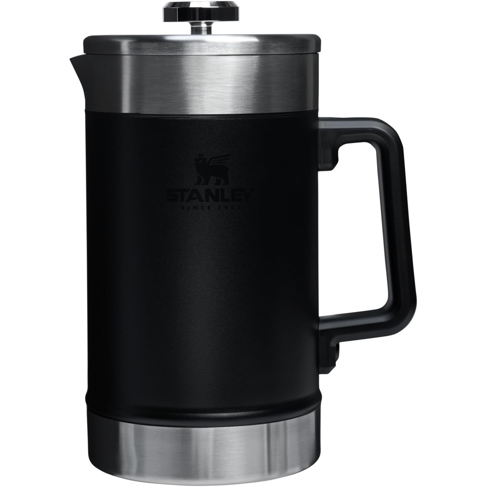 image:imageSTANLEY Classic StayHot French Press Coffee Maker 48 oz 5 Minute Brew 4 Hours Hot Mesh Filter for Coffee Grounds Insulated Stainless Steel French Press BPAFree Black 20Black 20
