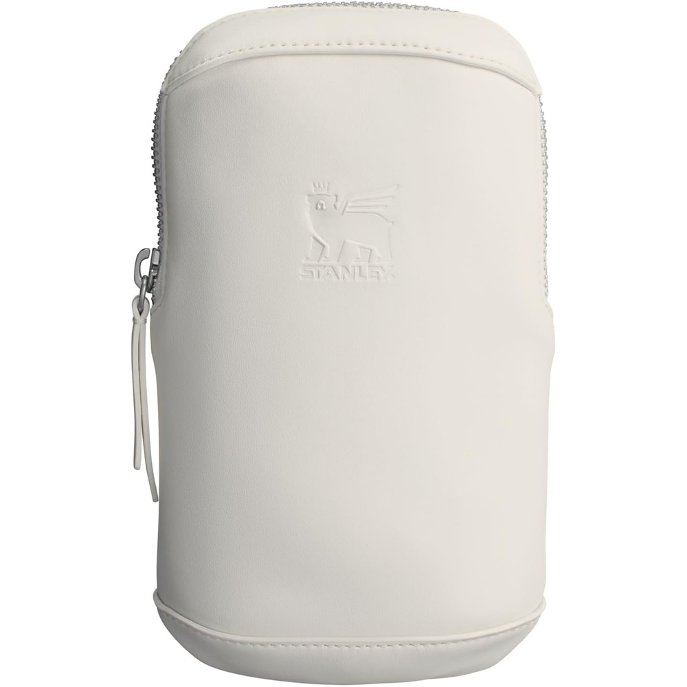 image:imageSTANLEY Cross Bottle Essentials Case Max Phone Wallet Keys Holder for Water Bottle Faux Leather Accessory PouchCream