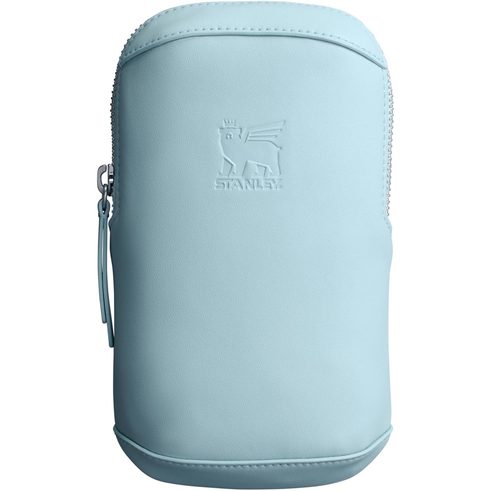 image:imageSTANLEY Cross Bottle Essentials Case Max Phone Wallet Keys Holder for Water Bottle Faux Leather Accessory PouchSeafoam
