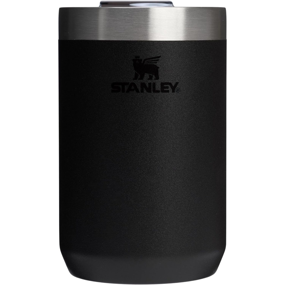 image:imageSTANLEY Everyday Camp Cup 12 oz Drink Through Lid Cup for Coffee Tea and Drinks Insulated Stainless Steel BPAFree Hammertone GreenBlack 20