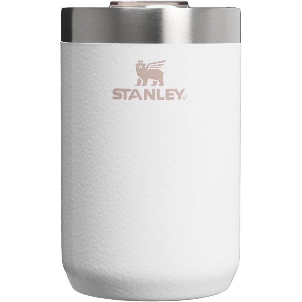 image:imageSTANLEY Everyday Camp Cup 12 oz Drink Through Lid Cup for Coffee Tea and Drinks Insulated Stainless Steel BPAFree Hammertone GreenHammertone Frost