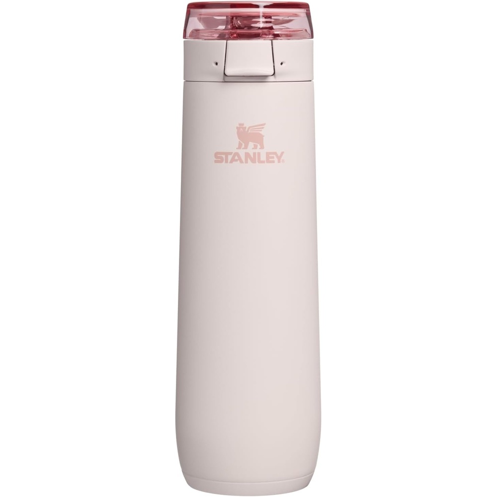 image:imageSTANLEY Flowstate Spring Bottle Leakproof Water Bottle with Carry Strap amp FlipTop Locking Lid Insulated Stainless Steel Fits Most Cup Holders BPAFree 20 oz AshRose Quartz