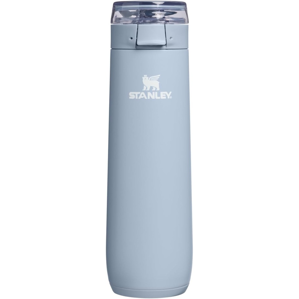 image:imageSTANLEY Flowstate Spring Bottle Leakproof Water Bottle with Carry Strap amp FlipTop Locking Lid Insulated Stainless Steel Fits Most Cup Holders BPAFree 20 oz AshBlue Dream Stone