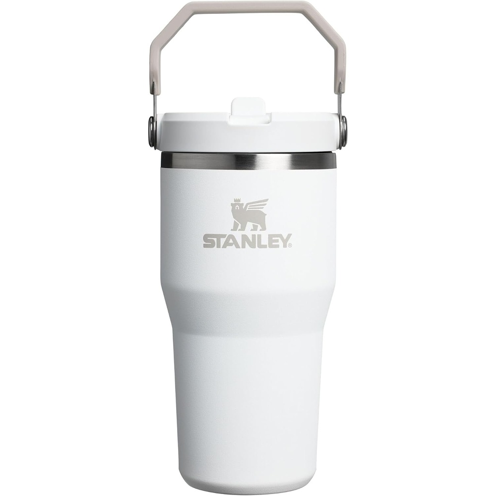 image:imageSTANLEY IceFlow 20 Flip Straw Tumbler 20 oz Pomelo Easy Carry Handle Twist On Lid and Flip Up Straw Leak Resistant Water Bottle Insulated Stainless Steel BPAFreeFrost