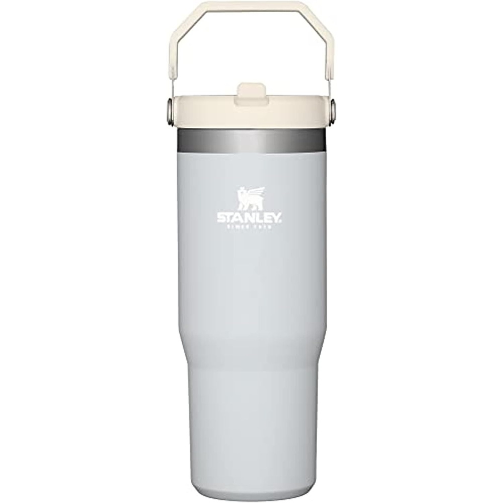 image:imageSTANLEY IceFlow 20 Flip Straw Tumbler 20 oz Pomelo Easy Carry Handle Twist On Lid and Flip Up Straw Leak Resistant Water Bottle Insulated Stainless Steel BPAFreeCloud