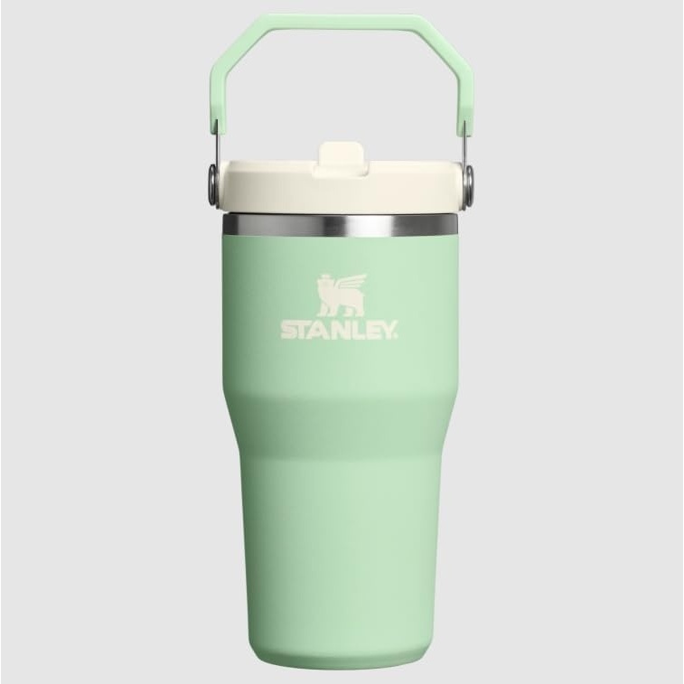 image:imageSTANLEY IceFlow 20 Flip Straw Tumbler 20 oz Pomelo  Easy Carry Handle  Twist On Lid and Flip Up Straw  Leak Resistant Water Bottle  Insulated Stainless Steel  BPAFreePistachio