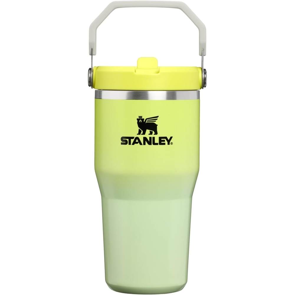 image:imageSTANLEY IceFlow 20 Flip Straw Tumbler 20 oz Pomelo Easy Carry Handle Twist On Lid and Flip Up Straw Leak Resistant Water Bottle Insulated Stainless Steel BPAFreeAtomic Gradient