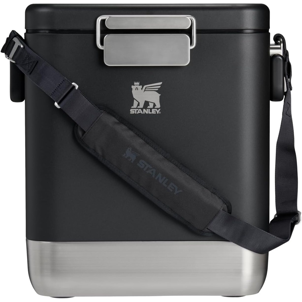 image:imageSTANLEY Lifted Spirits Stainless Steel Cooler Vacuum Insulated Hard Cooler Leakproof VaultSeal Latch Premium 188 Recycled Stainless Steel BPAFreeBlack
