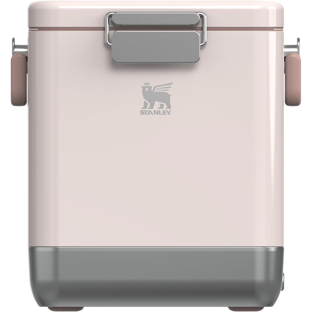 image:imageSTANLEY Lifted Spirits Stainless Steel Cooler Vacuum Insulated Hard Cooler Leakproof VaultSeal Latch Premium 188 Recycled Stainless Steel BPAFreeRose Quartz Gloss