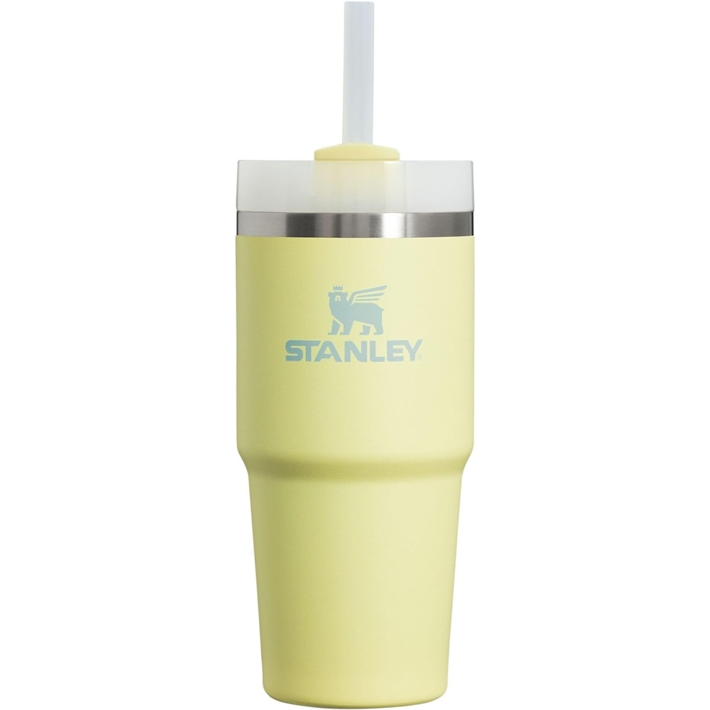 image:imageSTANLEY Quencher H20 Flow State Tumbler 14 oz Pomelo Straw and 3Position Lid Cup Holder Compatible for Travel Insulated Stainless Steel Cup BPAFree