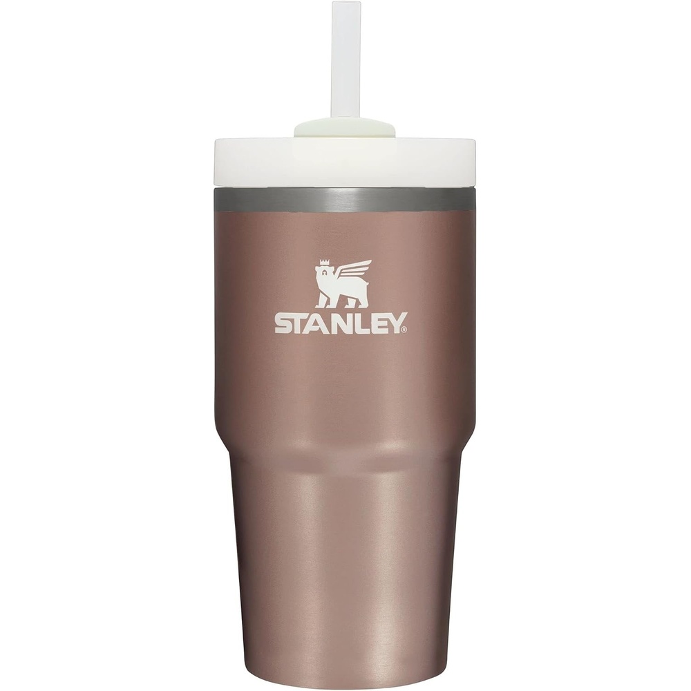 image:imageSTANLEY Quencher H20 Flow State Tumbler 20 oz Lilac Straw and 3Position Lid Cup Holder Compatible for Travel Insulated Stainless Steel Cup BPAFreeRose Quartz Glow