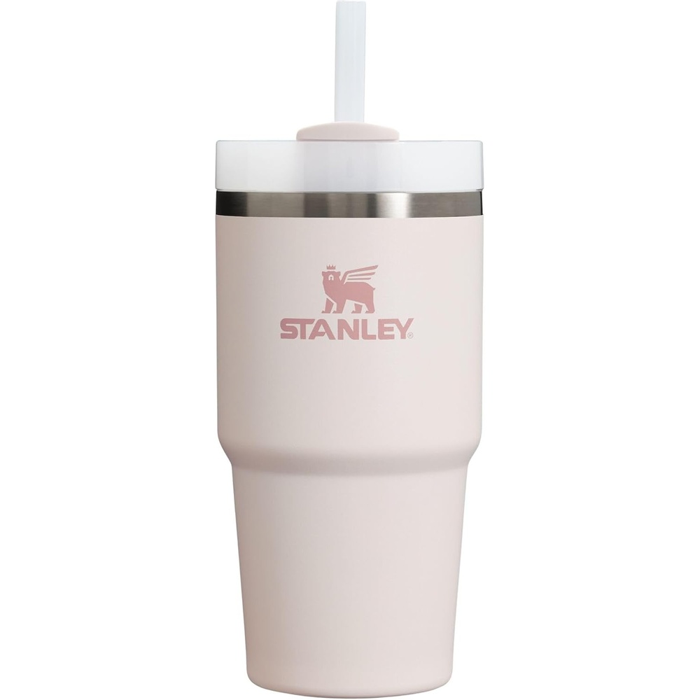 image:imageSTANLEY Quencher H20 Flow State Tumbler 20 oz Lilac Straw and 3Position Lid Cup Holder Compatible for Travel Insulated Stainless Steel Cup BPAFreeRose Quartz 20