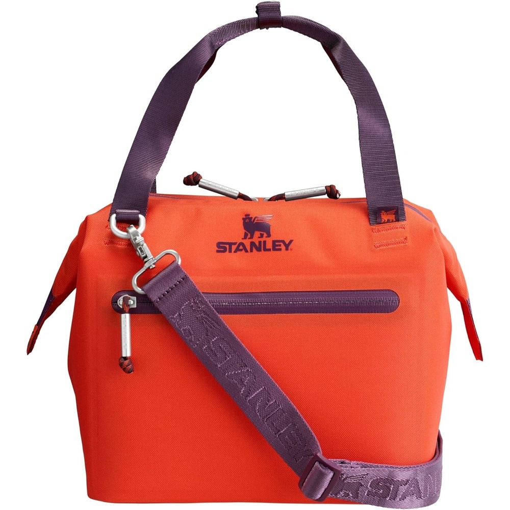 image:imageStanley All Day Julienne Soft Cooler Bag and Lunch Box Insulated Travel Bag with Zipper BPAFreeTigerlily Plum