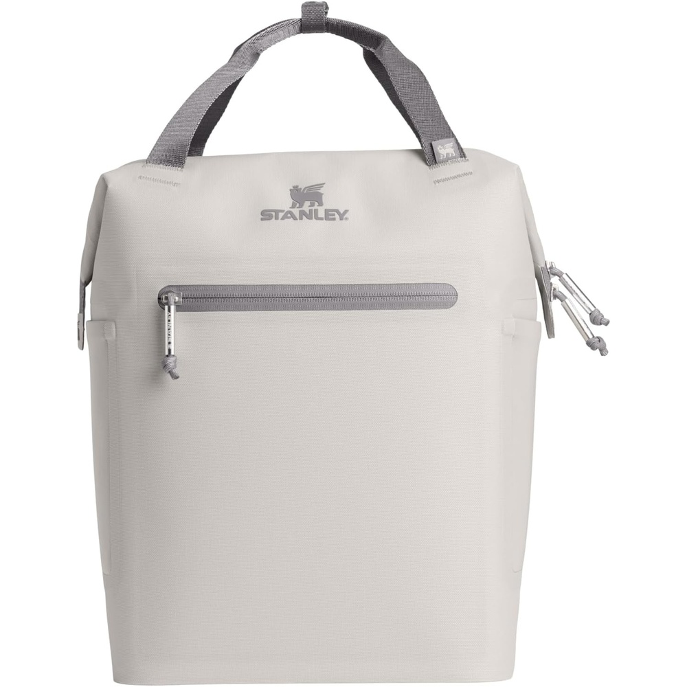 image:imageStanley All Day Madeleine Backpack Soft Cooler 20 Can Cooler with Handle and Shoulder Straps Insulated Travel Bag with Zipper BPAFreeAsh