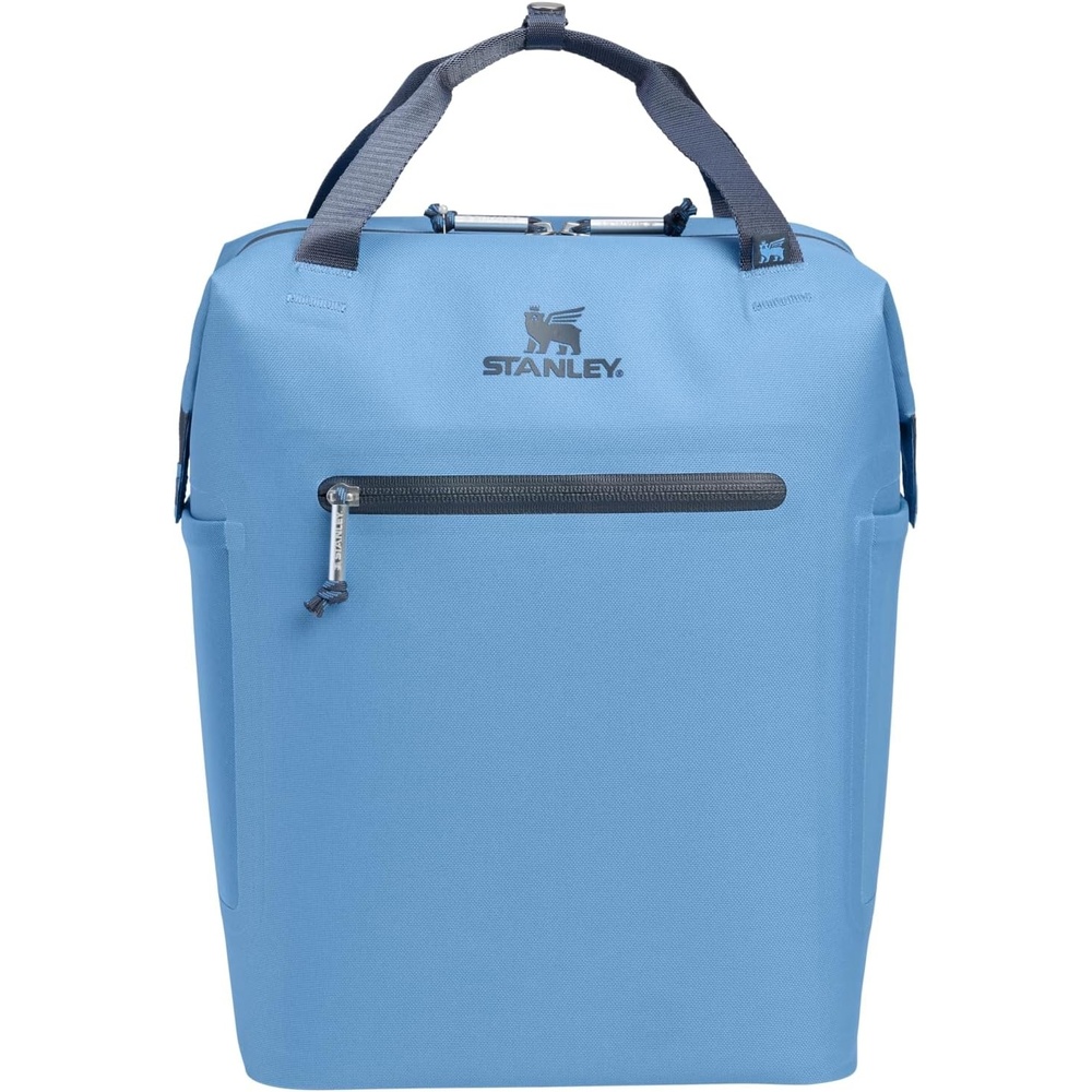 image:imageStanley All Day Madeleine Backpack Soft Cooler 20 Can Cooler with Handle and Shoulder Straps Insulated Travel Bag with Zipper BPAFreeBlue Sky