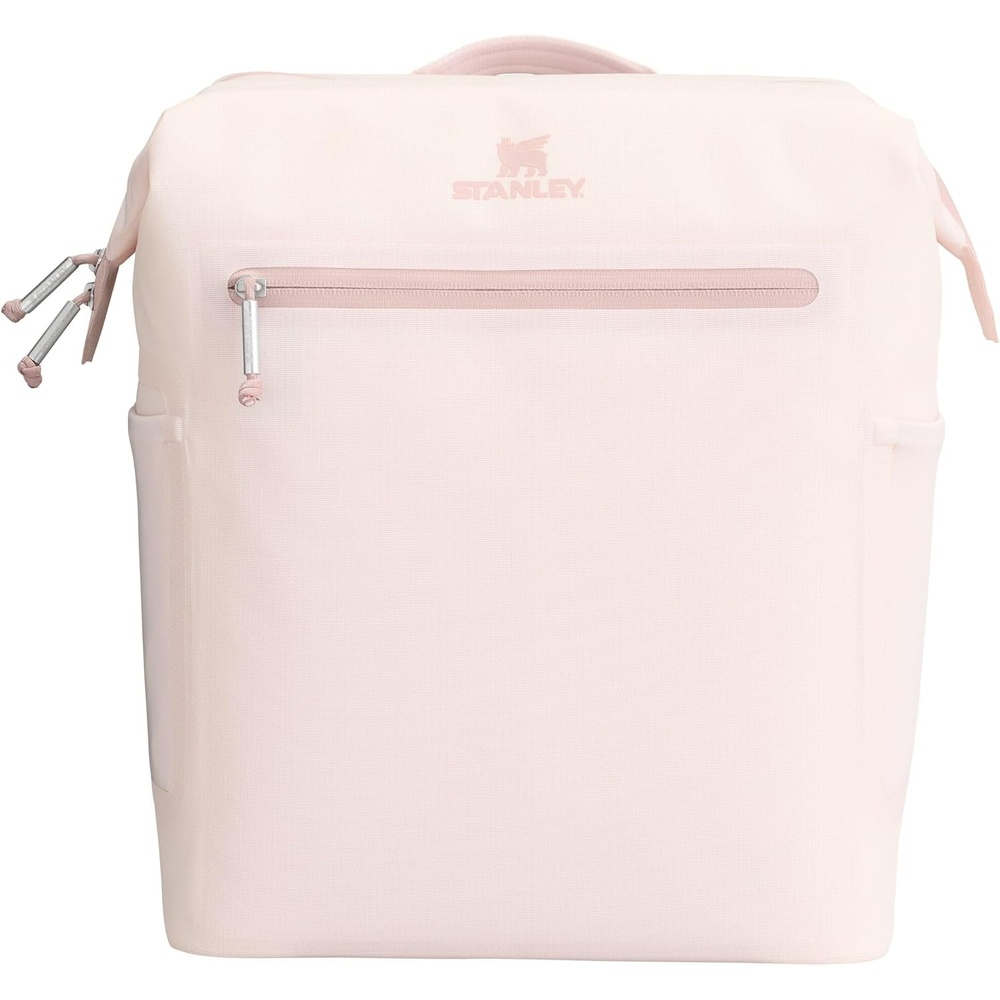 image:imageStanley All Day Madeleine Backpack Soft Cooler 20 Can Cooler with Handle and Shoulder Straps Insulated Travel Bag with Zipper BPAFreeRose Quartz