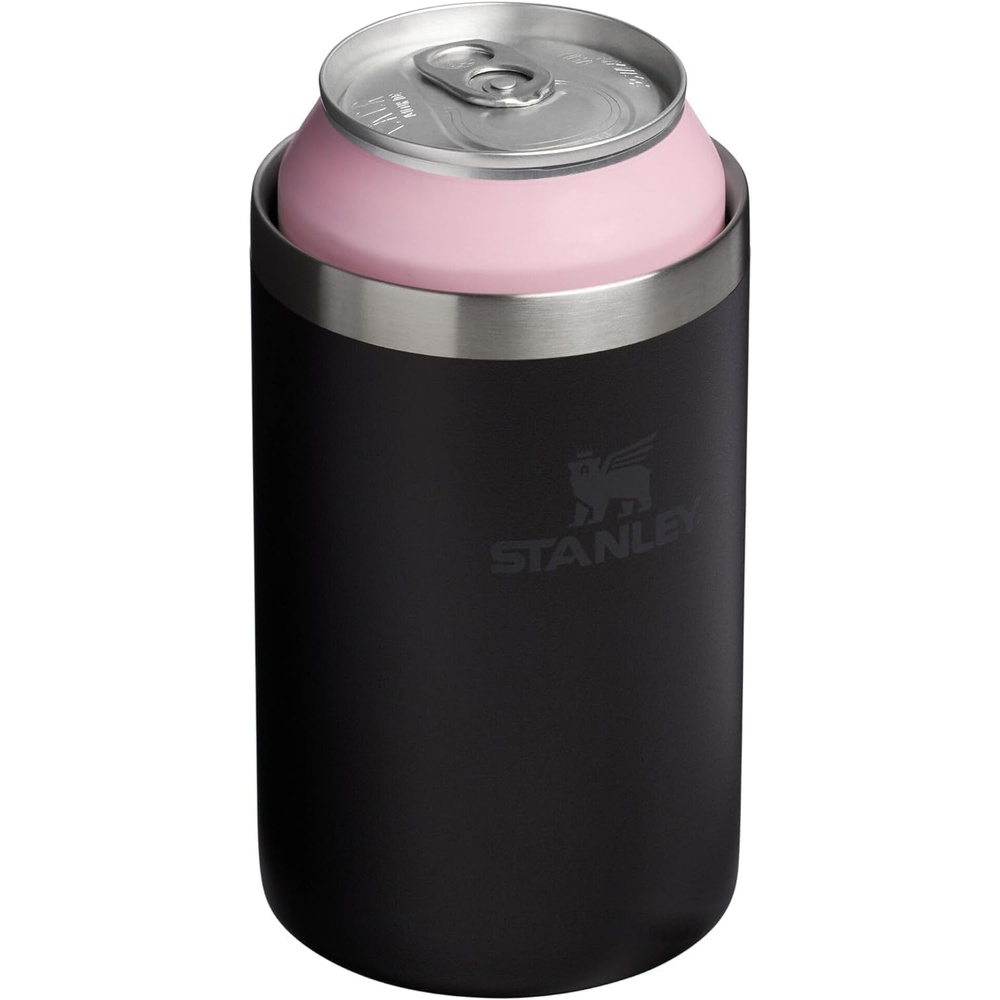 image:imageStanley Everyday Can Cooler Cup Beer Seltzers Soda and Energy Drinks Doubles as Tumbler Insulated Stainless Steel Drink Holder BPAFreeMatte Black